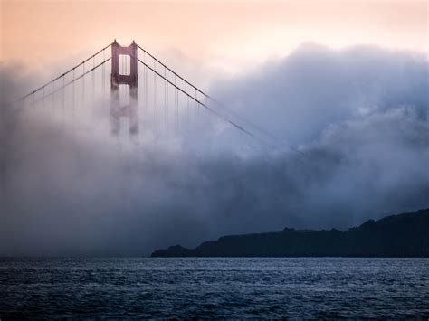 Golden Gate Bridge in the fog. thoughts on the toning? : r/photocritique