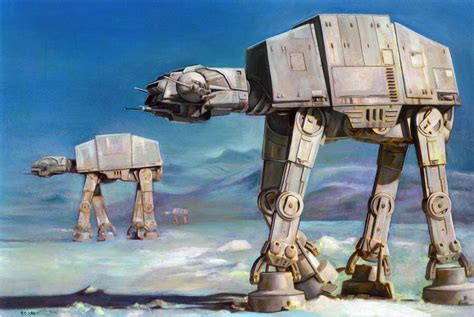 Imperial walkers on Hoth by charles-hall on DeviantArt