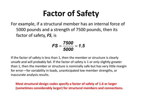 Define Factor Of Safety : Solved: 5. Given A Factor Of Safety Of 3, Will Be Applied ... : Here ...