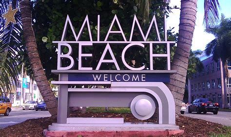 Miami Beach Welcome sign | Miami Beach Welcome sign Located … | Flickr