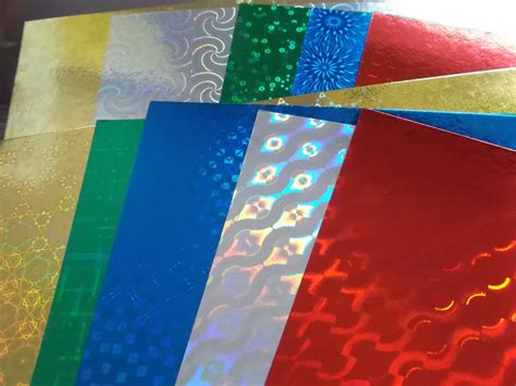 Hologram paper mirror paper 10 sheets 20x30 cm 1576