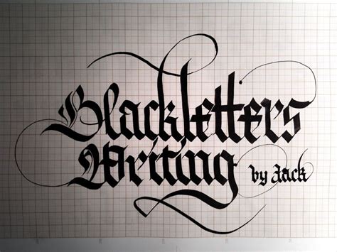 Blackletter Poster | Lettering, Lettering tutorial, Typography letters