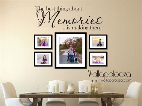 Family wall decal - Memories Wall Decal - Family decal - Family Room Decal - Picture wall decal ...