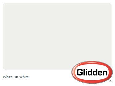 White On White Paint Color - Glidden Paint Colors (With images ...