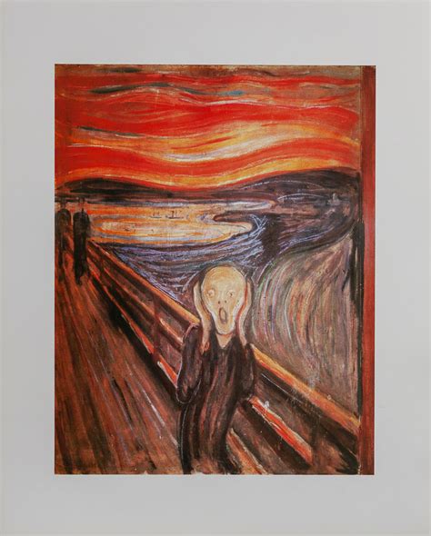 The Scream 1893 by Edvard Munch Picture Painting Artist Art Framed Print Home Décor Items GA4727782