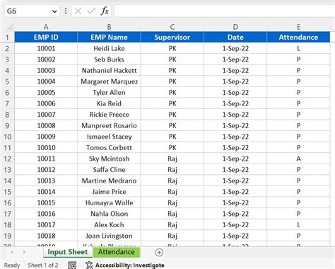 Dynamic Attendance Sheet Using Power Pivot - PK: An Excel Expert