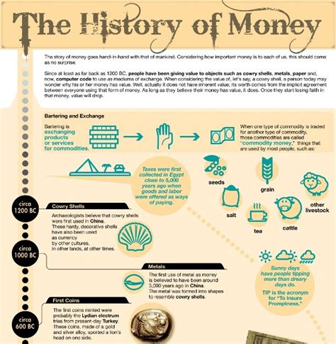 The History of Money (Infographic) | Infographics Zone| Submit Infographics