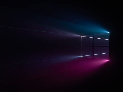 1600x900px | free download | HD wallpaper: Windows 10 logo, Windows logo, Blue, Pink, Dark, HD ...