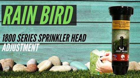 Rain Bird Sprinkler Head Adjustment Manual