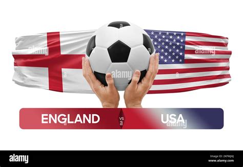 England vs USA national teams soccer football match competition concept Stock Photo - Alamy