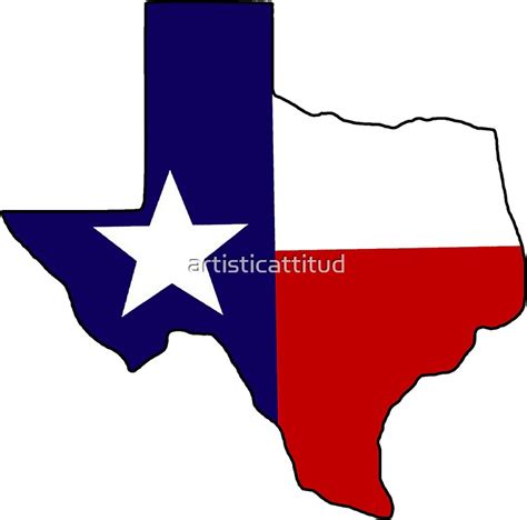 "Texas flag state outline" Stickers by artisticattitud | Redbubble