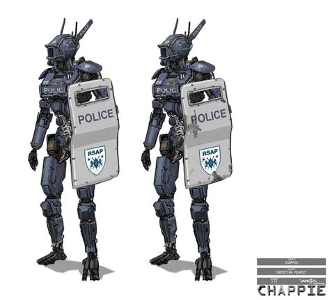 The practical and digital tech behind Chappie | Robot concept art, Weta workshop, Robot design ...