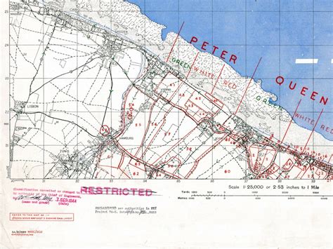 WW2 Map of D-day Sword Beach Ultra-secret BIGOT D-day Map - Etsy Israel