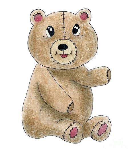 Teddy Bear Watercolor at PaintingValley.com | Explore collection of ...