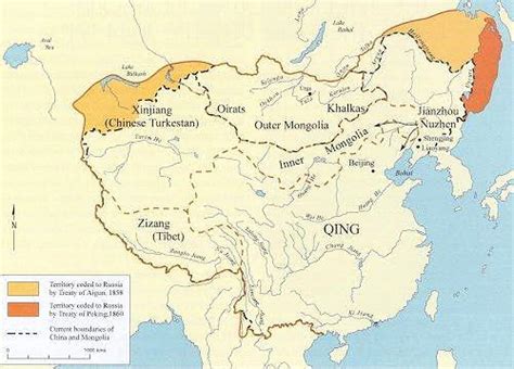 The Qing Dynasty: MAP of The Qing Dynasty