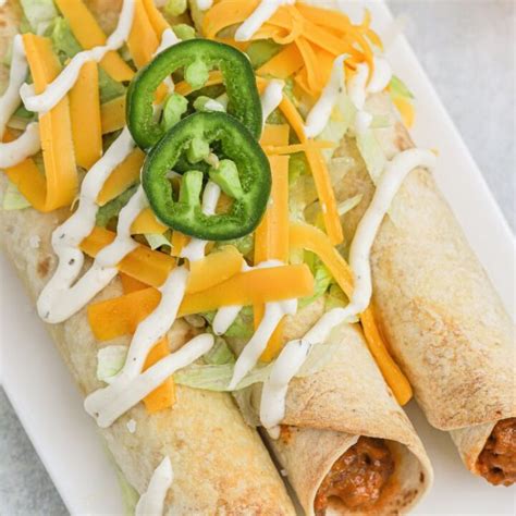 Creamy Ground Beef Flautas (Oven Baked) - Together as Family