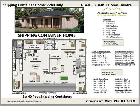 Shipping Container Home House Plans/ House Plans Cargo - Etsy
