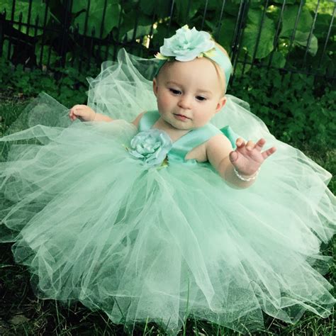 Mint Green Tutu Dress Baby Blessing Outfit Christening Gown | Etsy