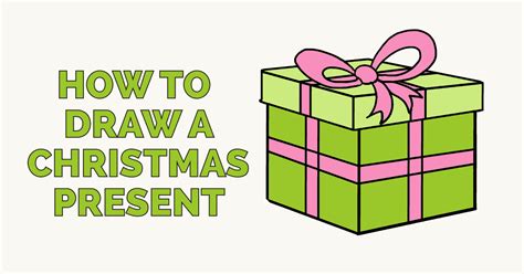 How to Draw a Christmas Present - Really Easy Drawing Tutorial