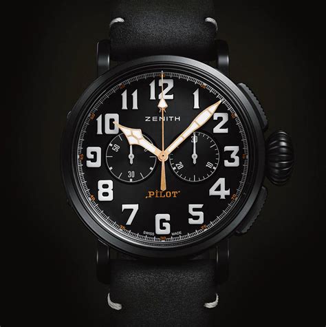 Zenith - Pilot Type 20 Chronograph Ton Up Black | Time and Watches ...