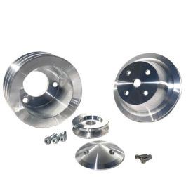 March Performance Chevy BB V-Belt Pulley Kit High Flow Ratio