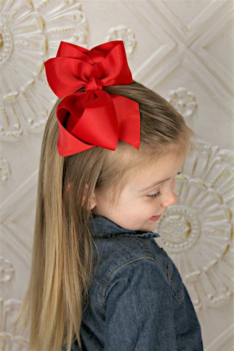 U CHOOSE Big 6 Hair bow baby girl grosgrain hairbow