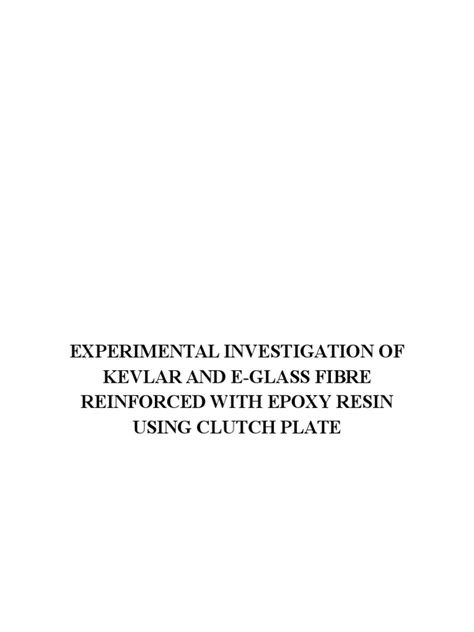 Clutch Plate | PDF | Composite Material | Clutch