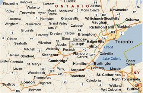 Where is Guelph, Ontario? see area map & more