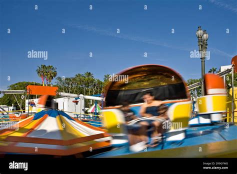 Tilt-a-whirl carnival ride Los Angeles CA.tif Stock Photo - Alamy