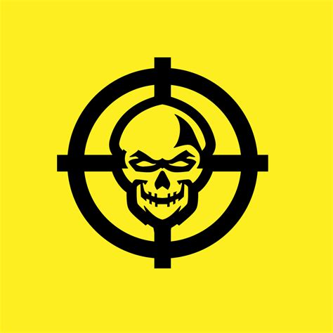 Bullseye Logo Esports Skull Target Logo - Streamer Overlays