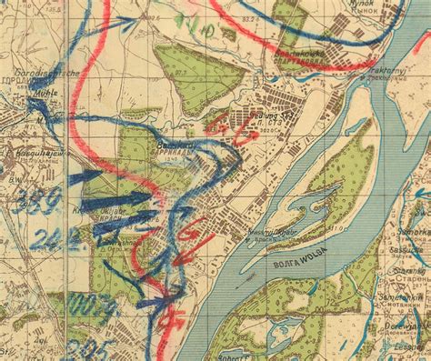 Stalingrad Front Lines German Battle Map – Battle Archives