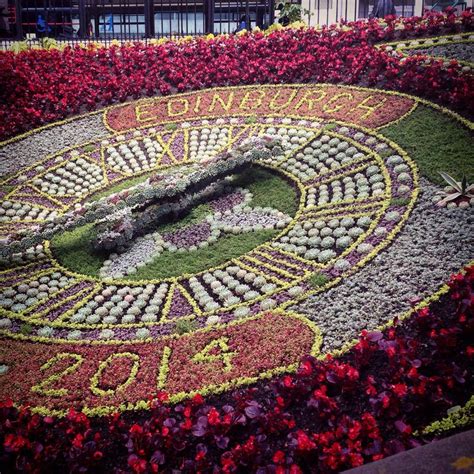 The floral clock. | Floral clock, Clock, Beautiful gardens