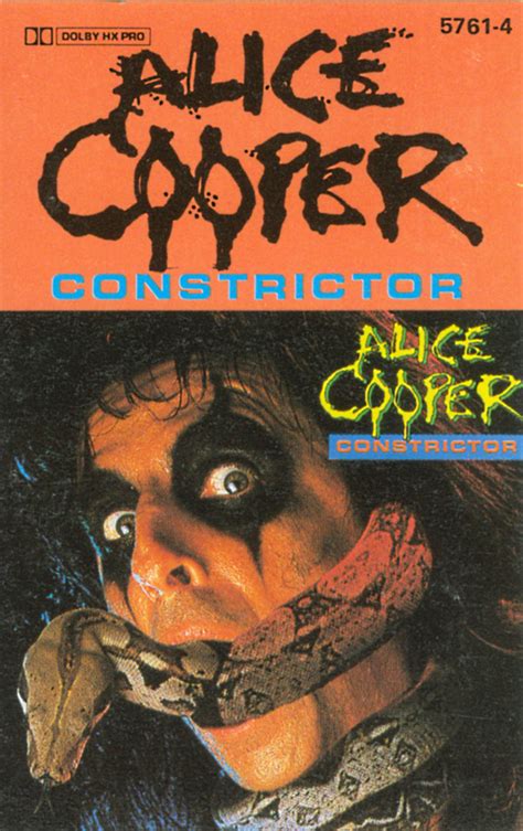 Alice Cooper – Constrictor (1986, Black Cassette, Cassette) - Discogs