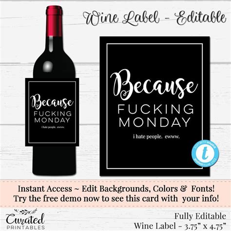 a wine label with the words who cares if you're broke? on it