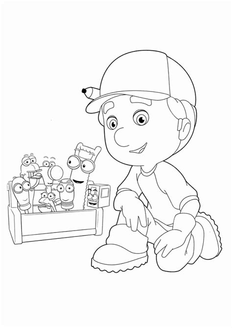 Coloring Pages for everyone: Handy Manny