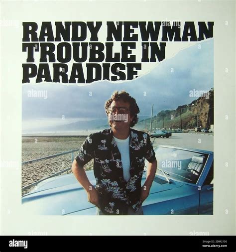 Randy Newman - Trouble In Paradise - Vintage vinyl album cover Stock ...