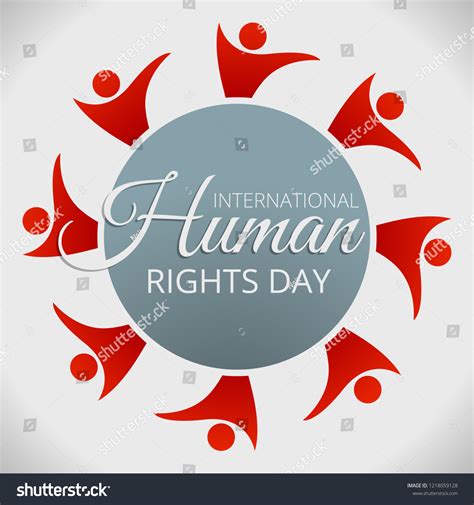 Human Rights Day Concept Background Cartoon Stock Vector (Royalty Free ...