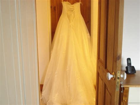 wedding dress size 10 new beautiful white wedding dress ,crystal bodice ...