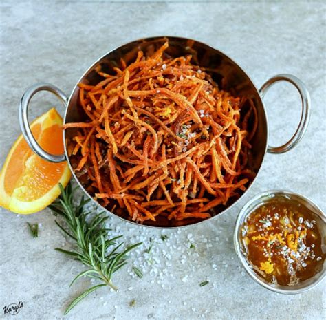 Matchstick Carrot Fries with Rosemary Sea Salt - Karyl's Kulinary Krusade