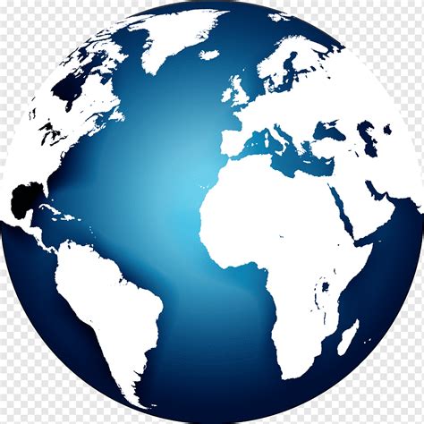 Globe World map, Blue Earth, blue, world, sphere png | PNGWing