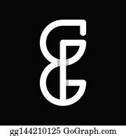 99 Letter Gg Minimalist Logo Design Clip Art | Royalty Free - GoGraph