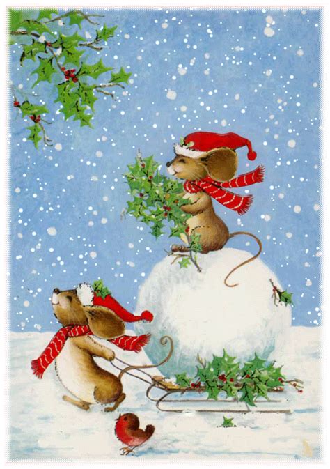 Cute Animated Christmas Mice Pictures, Photos, and Images for Facebook, Tumblr, Pinterest, and ...