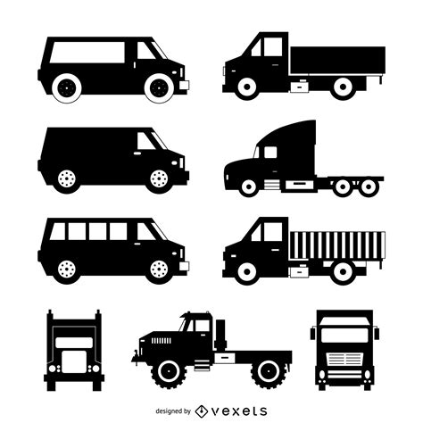 Truck silhouette collection - Vector download