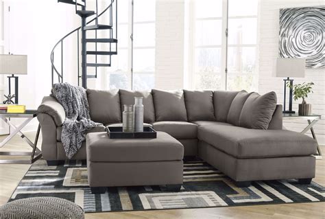 Darcy - Cobblestone LAF 2PC Sectional | Kimbrell's Furniture