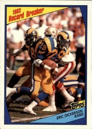 Amazon.com: 1984 Topps Football Rookie Card #1 Eric Dickerson Mint: Collectibles & Fine Art