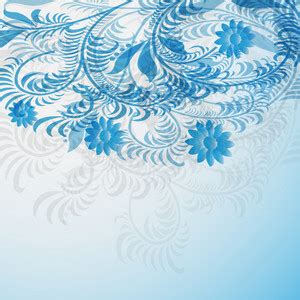 Blue Elegant Floral Royalty-Free Stock Image - Storyblocks