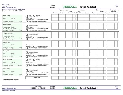 13+ Payroll Spreadsheets - Excel Templates