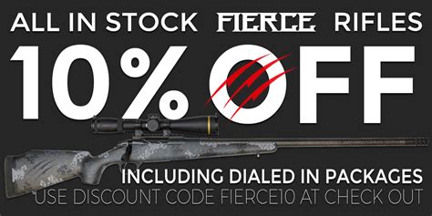 Fierce Firearms 10% Off!!! Including Dialed in Packages!!