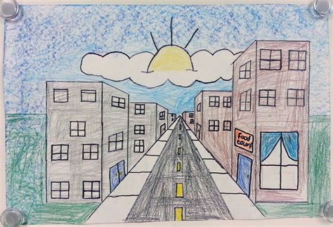 One-Point Perspective City Streets (5th) - Art with Mrs. Nguyen