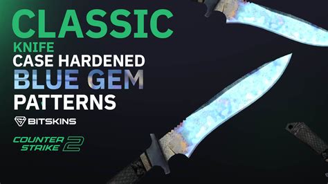 Classic Knife | Case Hardened Blue Gem Patterns